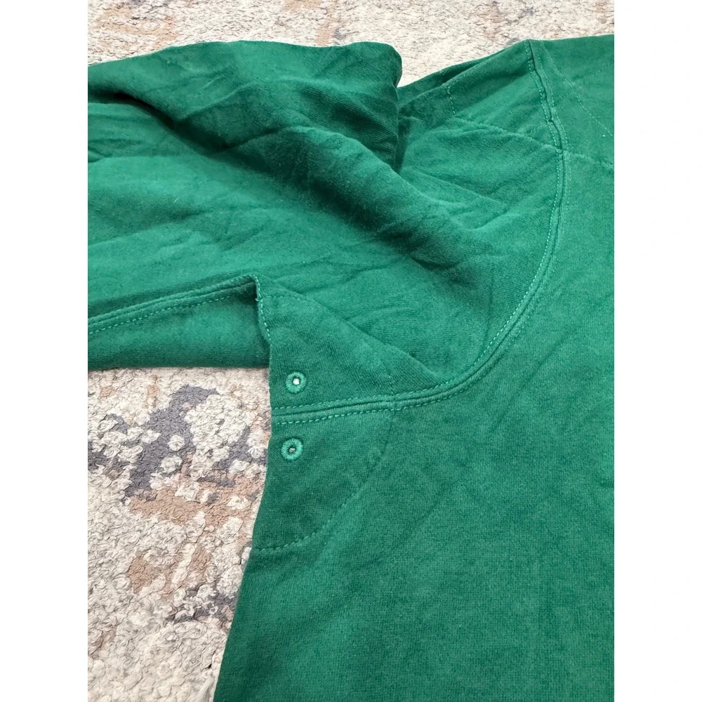 Polo Ralph Lauren Mens Green Quilted Rugby Shirt 3XLT Tall Elbow Patches Padded